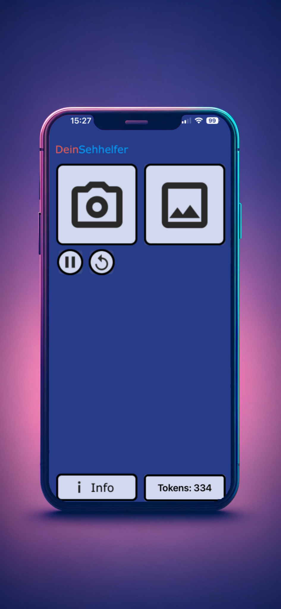 Screenshot des optimierten App-Designs