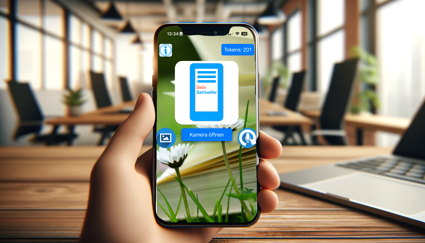 Screenshot der iOS App mit neuen Funktionen